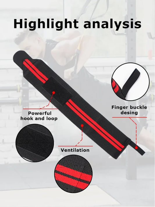 Alças/Munhequeiras de pulso ajustáveis para homens e mulheres pulseira elástica e fixadores de pulso de atletas alças de levantamento de peso