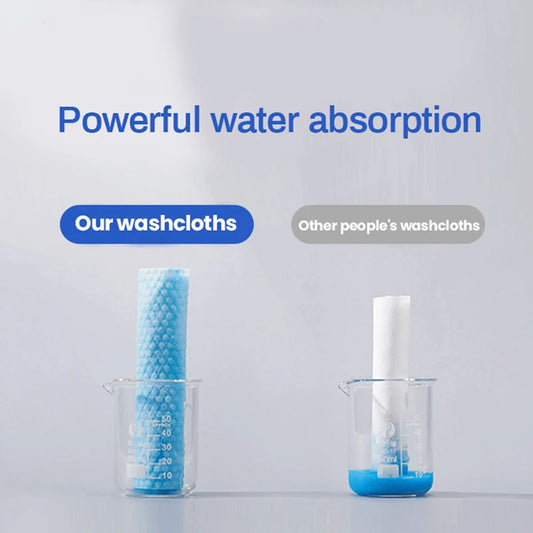 100 pçs toalha de rosto descartável natural viagem limpeza facial molhado e seco removedor de maquiagem pérola